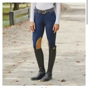 R. J. Classics Gulf Natural Rise Navy Equestrian Pants